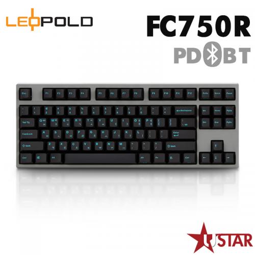 韓國 LeoPold FC750R BT PD 黑色青字 灰殼 藍芽版 PBT二射成型字體正刻英文 機械鍵盤 (預計1月到貨)