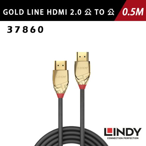LINDY 林帝 GOLD LINE HDMI 2.0(TYPE-A) 公 TO 公 傳輸線 0.5M-7.5M
