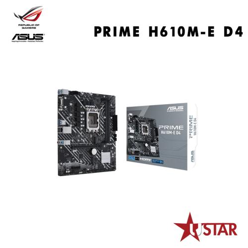 華碩 PRIME H610M-E D4/主機板 /遊戲主機板